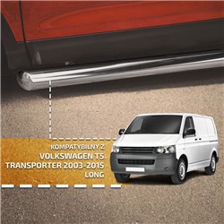 Side bars for Volkswagen VW Transporter 2003-2015 Chrome Steel