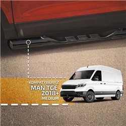 Orurowanie boczne ze stopniami do MAN TGE (L2 Standard) 2017-