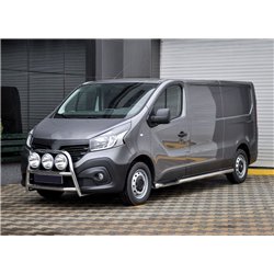 Side bars with steps for Mercedes V-Class 2014- Chrome Steel