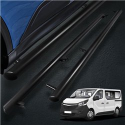 Orurowanie boczne do Opel Vivaro 2014-2019 Czarny Stal