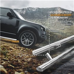 Side bars for Toyota Proace City 2020- | Chrome Steel Polished