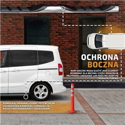 Side bars with steps for Fiat Scudo 2022- Chrome Steel Polished