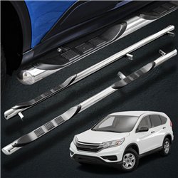Orurowanie boczne ze stopniami do Honda CR-V 2012-2018 Chrom Stal