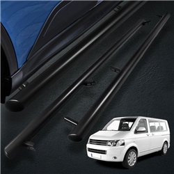 Side bars for Volkswagen VW Caravelle 2003-2015 Black Steel