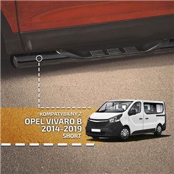 Orurowanie boczne ze stopniami do Opel Vivaro 2014-2019 Stal