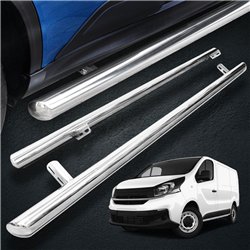 Side bars for Nissan NV300 2016-2021 BB012 Chrome Steel Polished