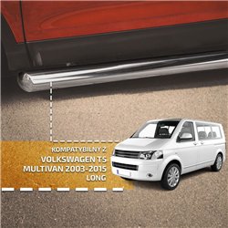 Side bars for Volkswagen VW Multivan 2003-2015 Chrome Steel
