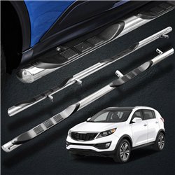 Orurowanie boczne ze stopniami do KIA Sportage 2010-2015 | Stal