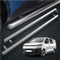 Orurowanie boczne do Citroen Jumpy 2016- | Chrom Stal Polerowane