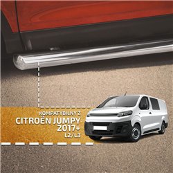 Side bars for Citroen Jumpy 2016- | BB004 Chrome Steel Polished