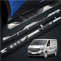 Side bars with steps for Nissan NV300 2016-2021 Chrome Steel