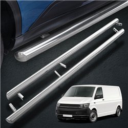 Side bars for Volkswagen VW Transporter 2015-2019 Chrome Steel