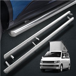 Side bars for Volkswagen VW California 2015-2019 | Chrome Steel