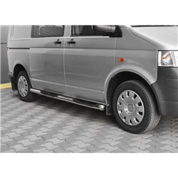 Side bars with steps for Nissan Primastar 2002-2015 Chrome Steel