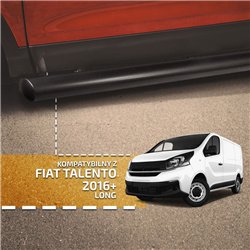 Orurowanie boczne do Fiat Talento (L2 LWB) 2016-2021 Czarny Stal