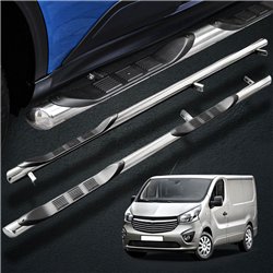Side bars with steps for Nissan NV300 2016-2021 Chrome Steel