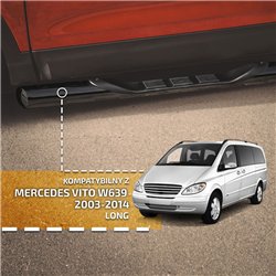 Orurowanie boczne ze stopniami do Mercedes Vito 2003-2014 Stal