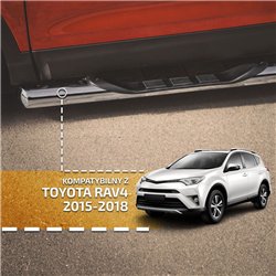 Orurowanie boczne ze stopniami do Toyota RAV4 2013-2018 | Stal