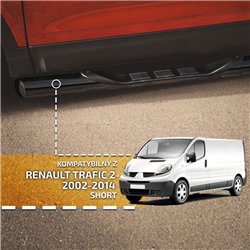 Orurowanie boczne ze stopniami do Renault Trafic 2001-2014 Stal