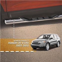 Orurowanie boczne ze stopniami do Honda CR-V 2007-2012 | Stal