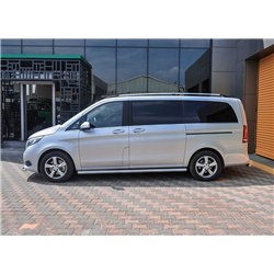 Orurowanie boczne do Mercedes V-Klasa 2014- Chrom Stal Polerowane