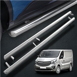 Side bars for Nissan NV300 2016-2021 BB004 Chrome Steel Polished