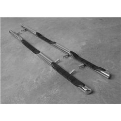 Side bars with steps for Mercedes Vito 2003-2014 Chrome Steel