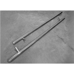 Side bars for Ford Tourneo Custom 2012-2023 Chrome Steel Polished