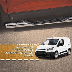 Side bars with steps for Ford Transit Connect (LWB XL) 2013-2024