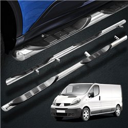 Orurowanie boczne ze stopniami do Renault Trafic 2001-2014 Stal