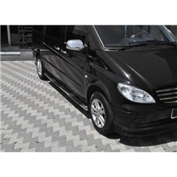 Side bars with steps for Nissan Primastar 2002-2015 Chrome Steel