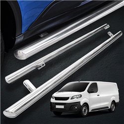 Orurowanie boczne do Peugeot Expert 2016- | Chrom Stal Polerowane