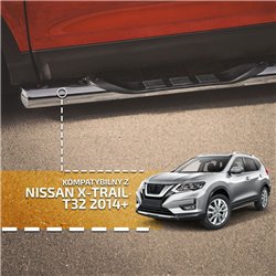 Orurowanie boczne ze stopniami do Nissan X-Trail 2014-2022 | Stal