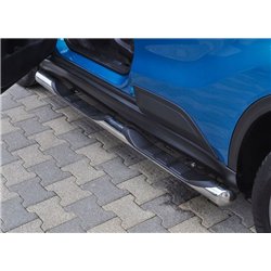 Side bars with steps for Nissan X-Trail 2014-2022 | Chrome Steel