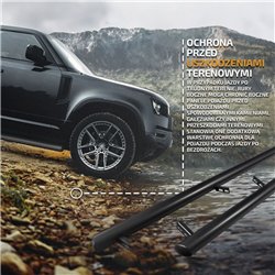 Side bars for Nissan Primastar 2021- Black Steel Powder-coated