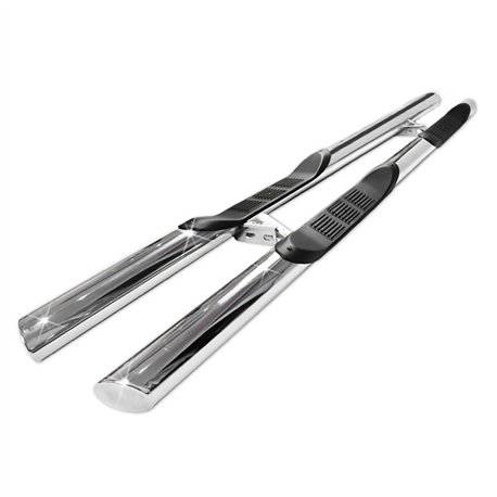 Side bars with steps for Toyota Proace 2016- Chrome Steel