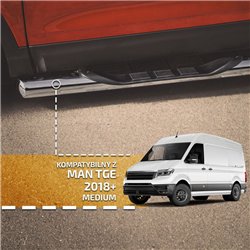 Orurowanie boczne ze stopniami do MAN TGE (L2 Standard) 2017-