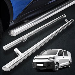 Side bars for Citroen Jumpy 2016- | BB012 Chrome Steel Polished