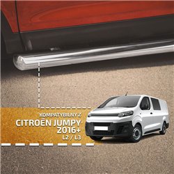 Side bars for Citroen Jumpy 2016- | BB012 Chrome Steel Polished