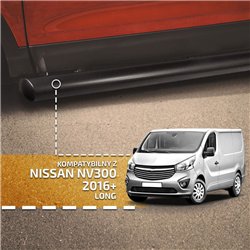Orurowanie boczne do Nissan NV300 2016-2021 Czarny Stal