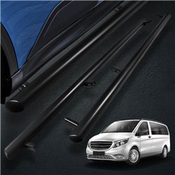 Orurowanie boczne do Mercedes Vito 2014- Czarny Stal