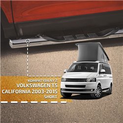 Side bars with steps for Volkswagen VW California 2003-2015 Steel