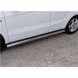 Side bars for Fiat Doblo III  2022- BB012 Chrome Steel Polished
