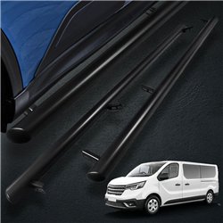 Side bars for Renault Trafic 2014- Black Steel Powder-coated