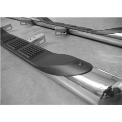 Side bars with steps for Mercedes V-Class 2014- Chrome Steel