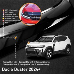 Bonnet guard for Dacia Duster III 2024- | Black ABS plastic Shiny