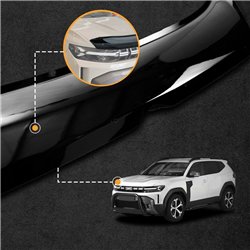 Osłona maski do Dacia Duster 2024- | Czarny Tworzywo sztuczne ABS