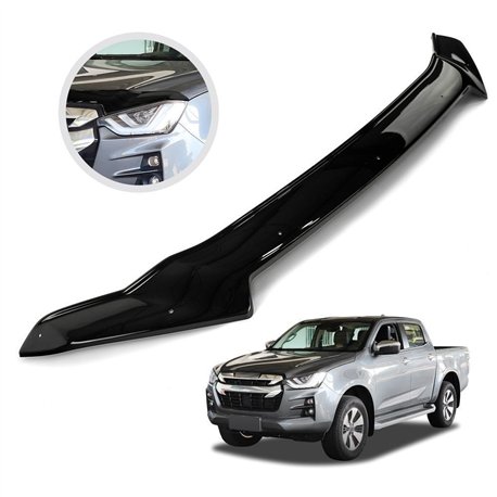 Osłona maski do Isuzu D-max 2020- Czarny Tworzywo sztuczne ABS