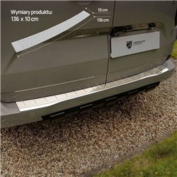 Rear bumper trim for Volkswagen VW Caravelle (T7) 2025- | Chrome Stainless