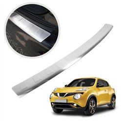 Rear bumper trim for Nissan Juke I (F15) PRE-FL 2010-2014 | Silver Stainles